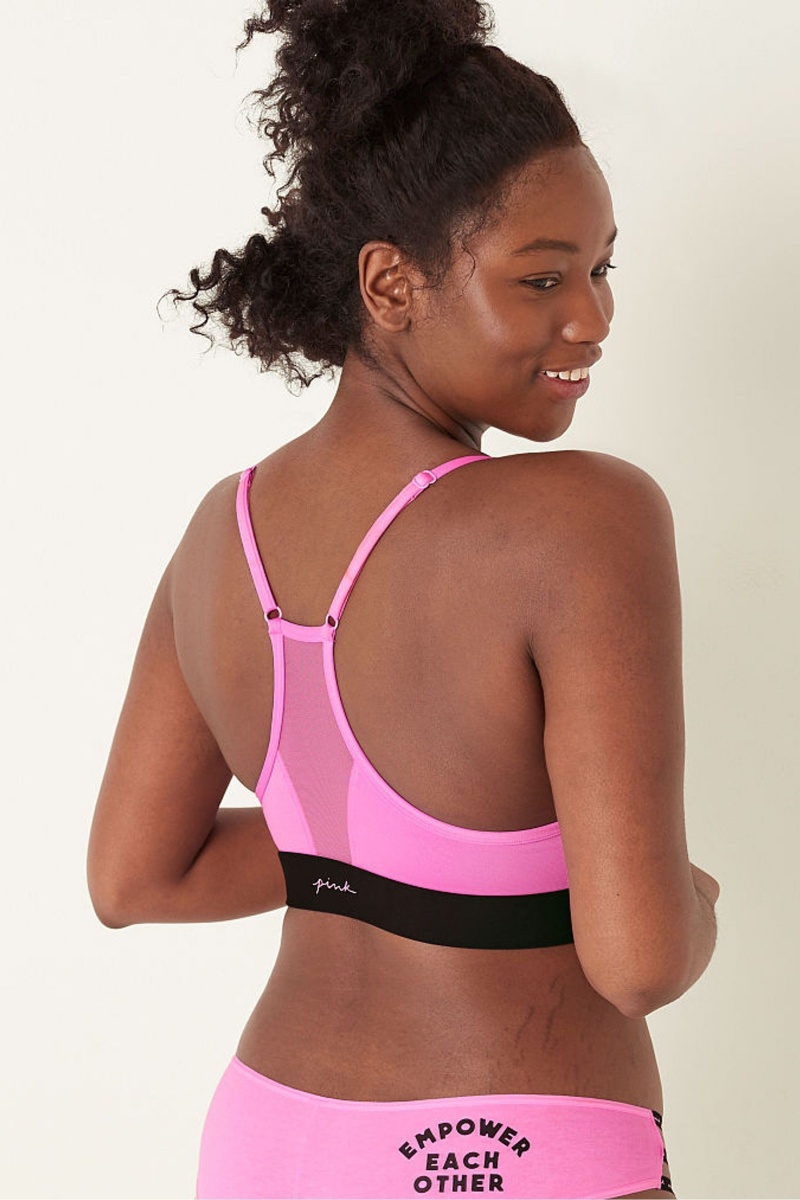 Neon Bubble Empower Each Other Victoria's Secret Lightly Lined Low Impact Sports Bra | 1026ANRMB