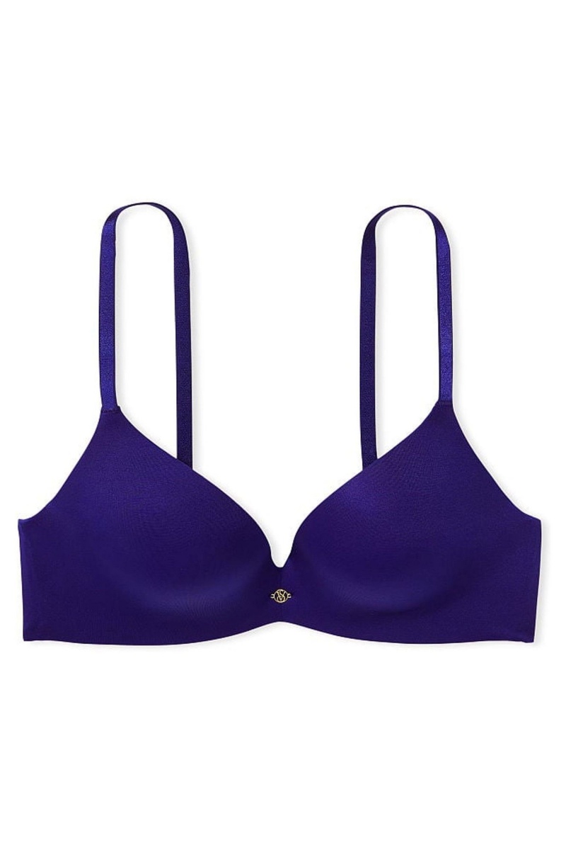 Night Ocean Blue Victoria's Secret Very Sexy Smooth Non Wired Push Up Bra | 9012UOZIL