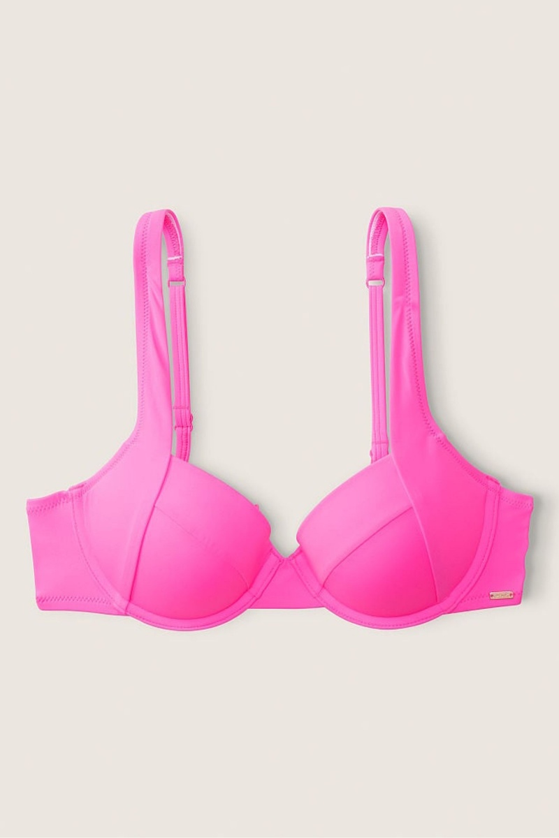 Pink Victoria's Secret Push Up Bikini Top | 2098KBZNU