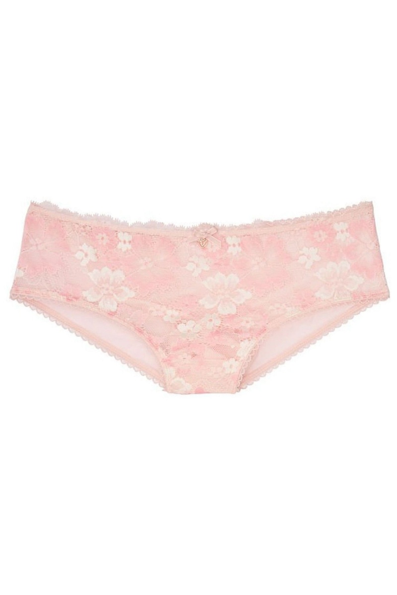 Purest Pink Victoria's Secret Body by Victoria Lace Hipster Knickers | 9815IZCWN