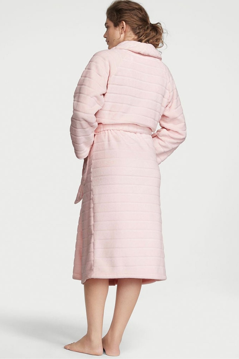 Purest Pink Victoria's Secret Long Cosy Robe | 7413LCQFD