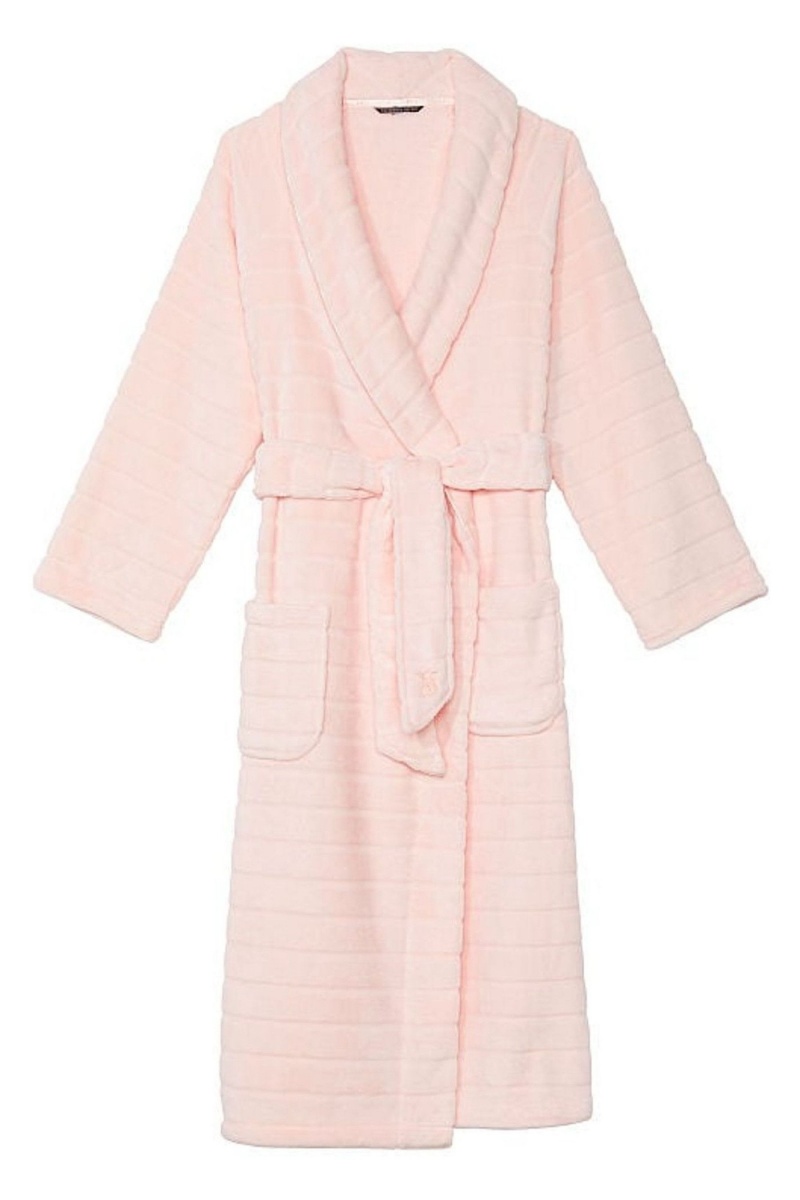 Purest Pink Victoria's Secret Long Cosy Robe | 7413LCQFD