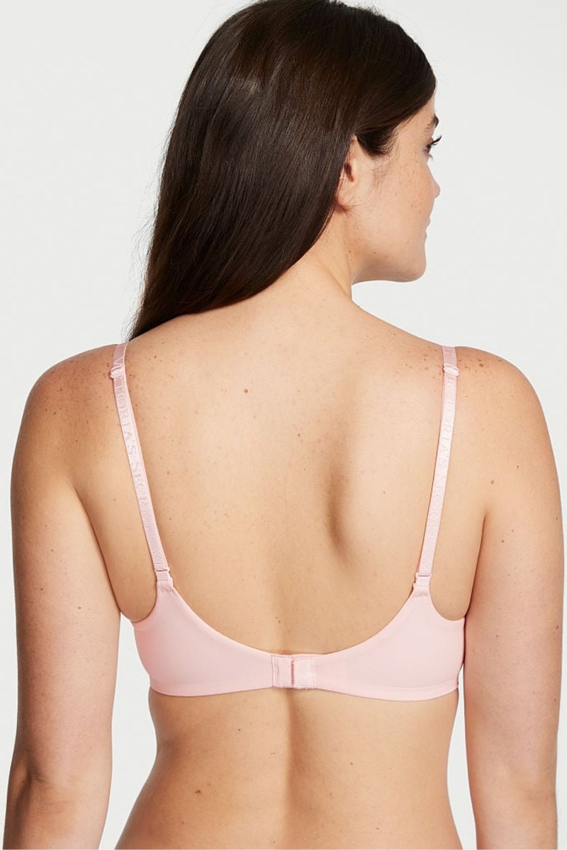 Purest Pink Victoria's Secret The T-Shirt Full Cup Push Up Smooth Bra | 0481OZQEC