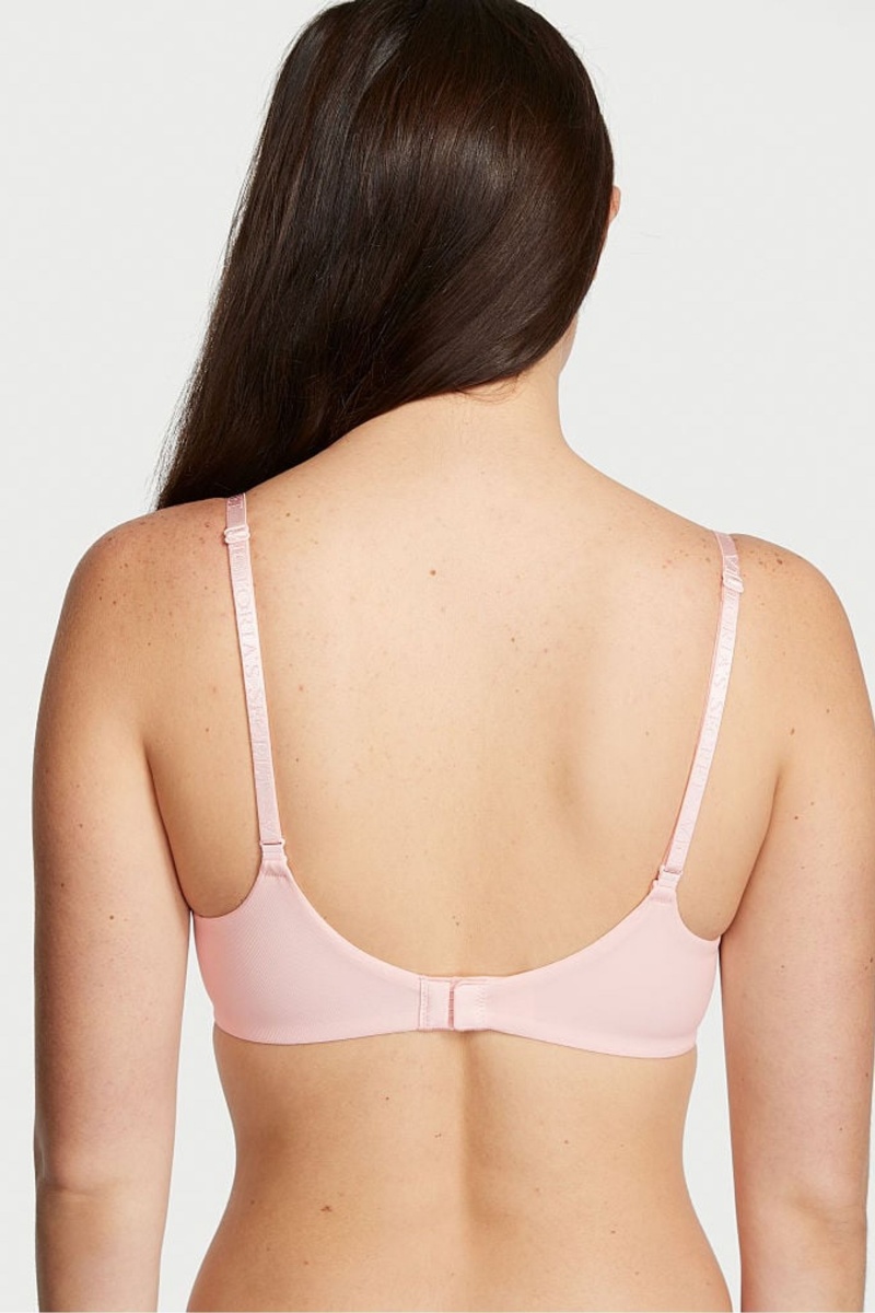 Purest Pink Victoria's Secret The T-Shirt Smooth Lightly Lined T-Shirt Bra | 8046PESLH