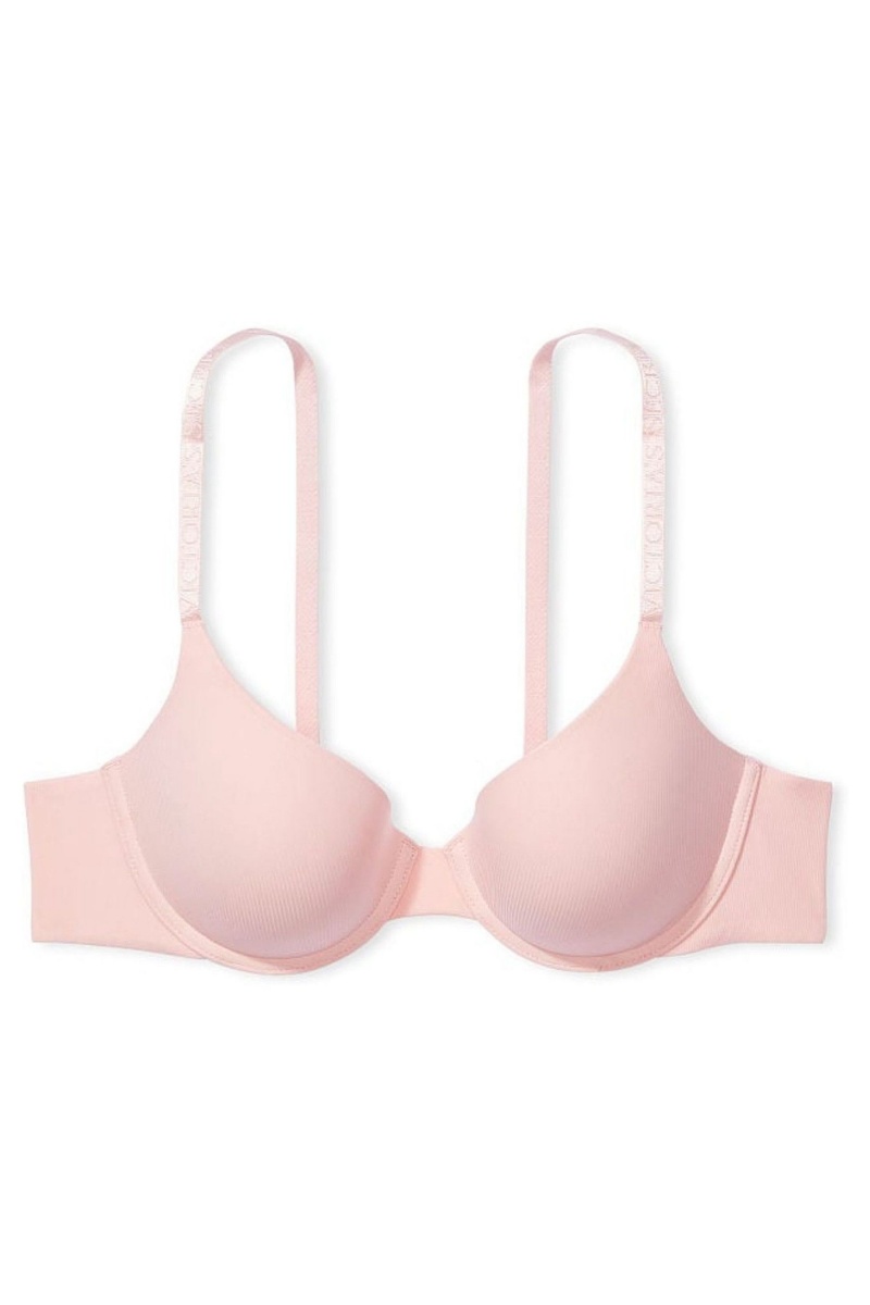 Purest Pink Victoria's Secret The T-Shirt Smooth Lightly Lined T-Shirt Bra | 8046PESLH