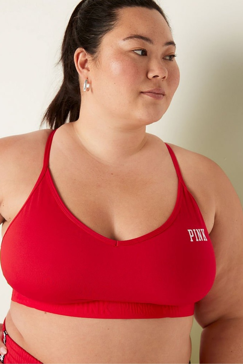 Red Pepper Victoria's Secret Lightly Lined Low Impact Sports Bra | 9703ZMWDR