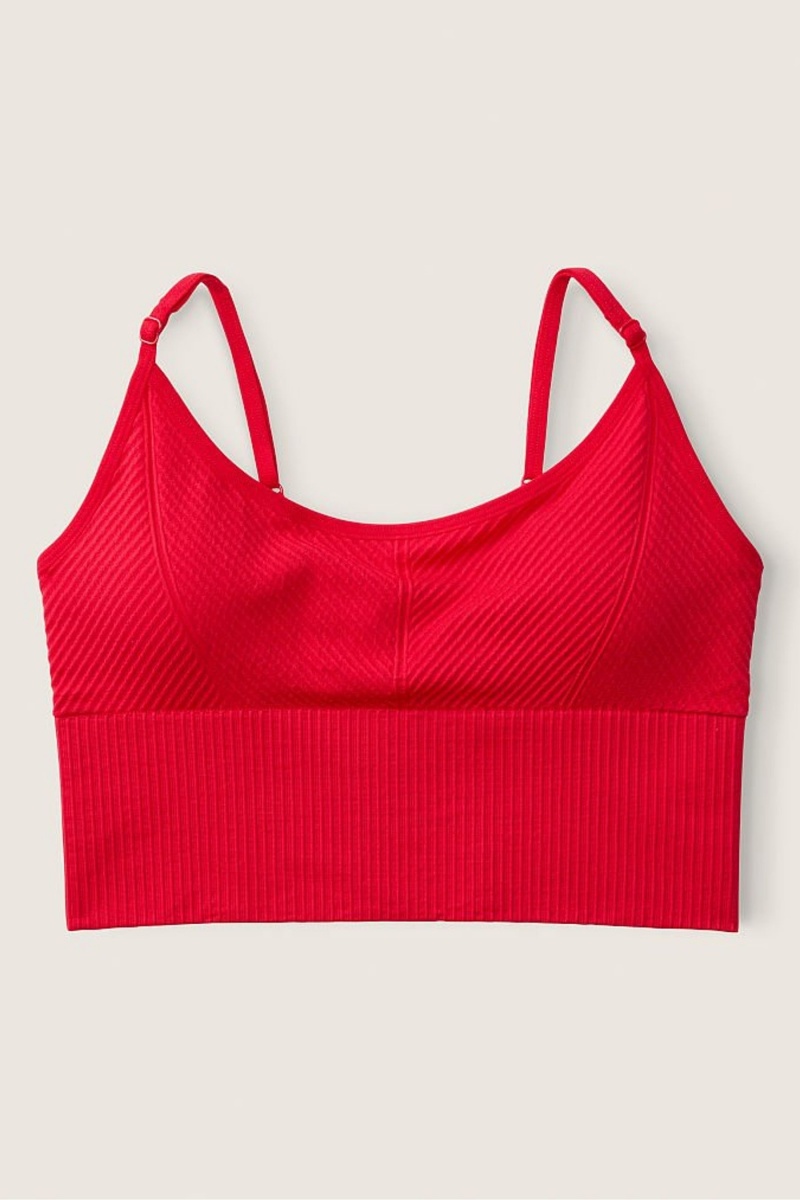 Red Pepper Victoria's Secret Seamless Seamless Lightly Lined Low Impact Sports Bra | 8627SLGEJ