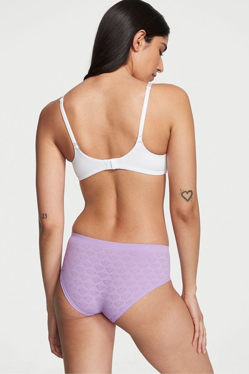 Secret Crush Purple Victoria's Secret Seamless Hipster Knickers | 6975LURGP