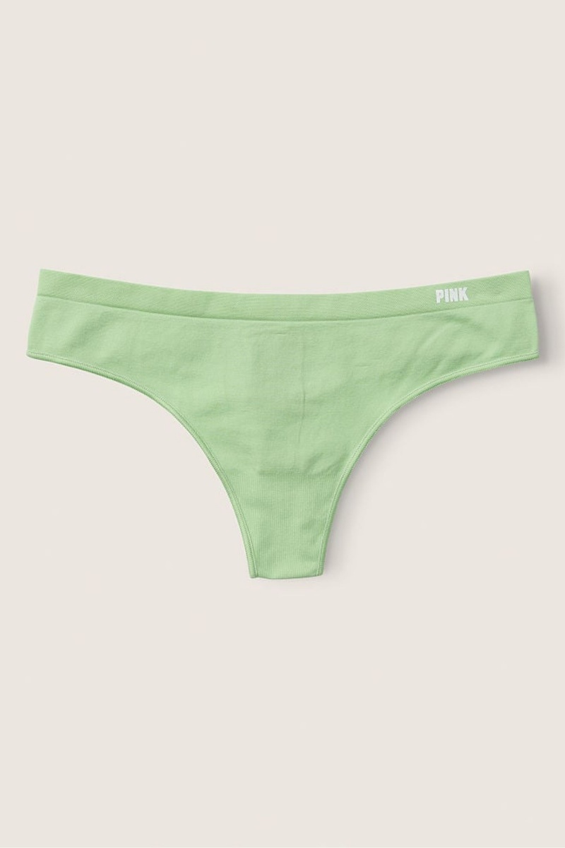 Soft Jade Victoria\'s Secret Seamless Thong Knicker | 2190VGIMD