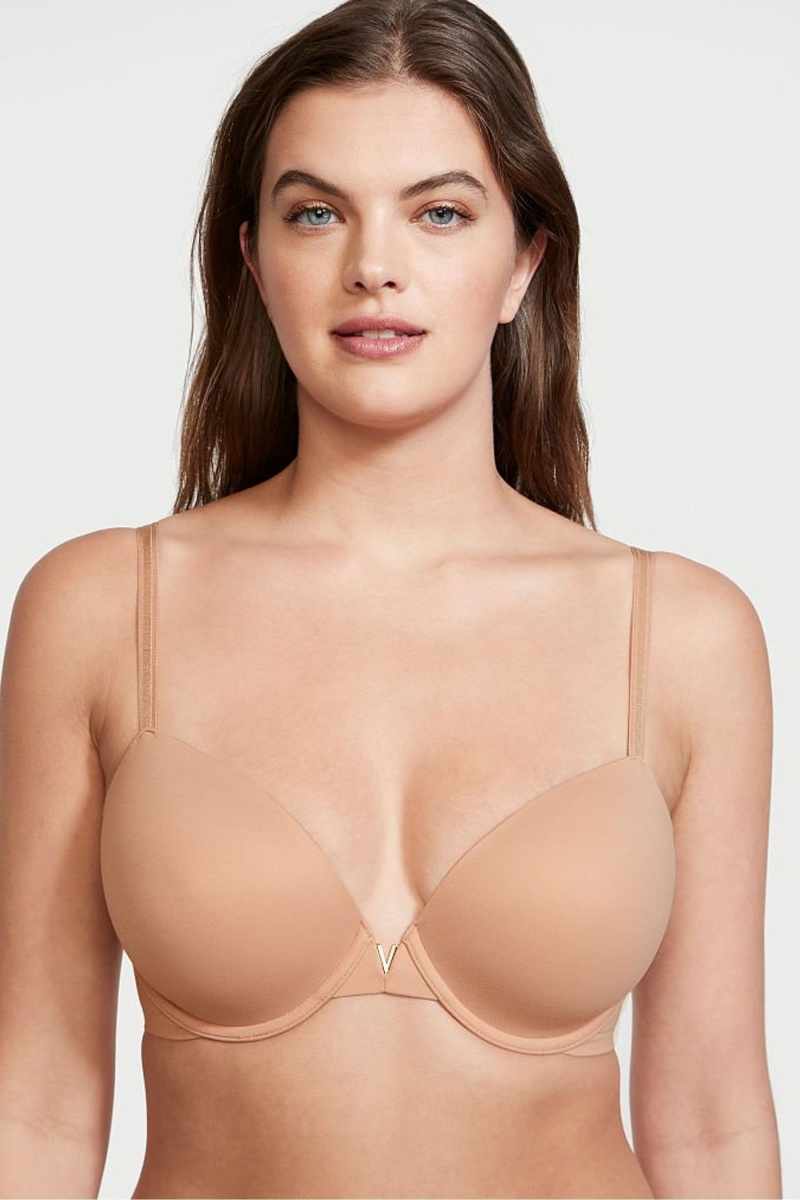 Sweet Nougat Nude Victoria\'s Secret Love Cloud Smooth Bra | 7451FBKVN