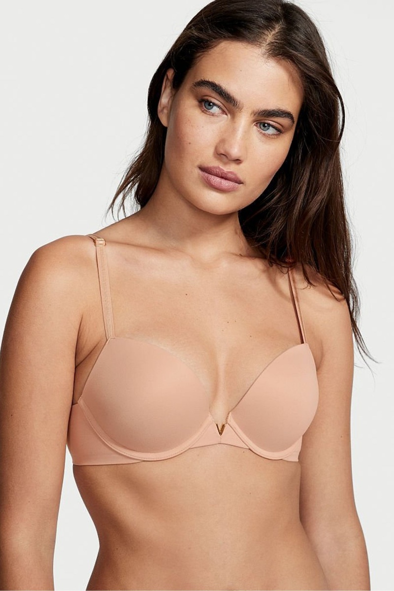 Sweet Nougat Nude Victoria\'s Secret Love Cloud Smooth Bra | 7314IWXJU