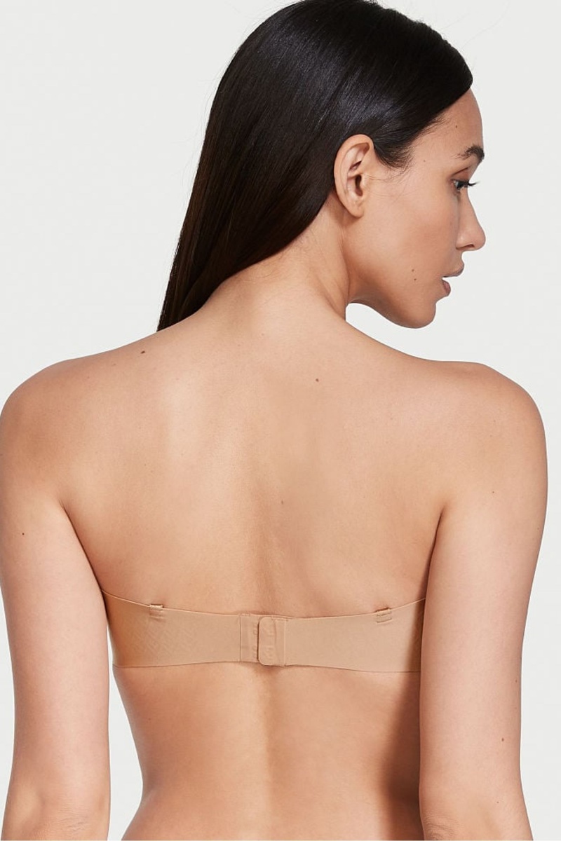 Sweet Nougat Nude Victoria's Secret Sexy Illusions by Victorias Secret Smooth Lightly Lined Multiway Strapless Bra | 5934DNOYC