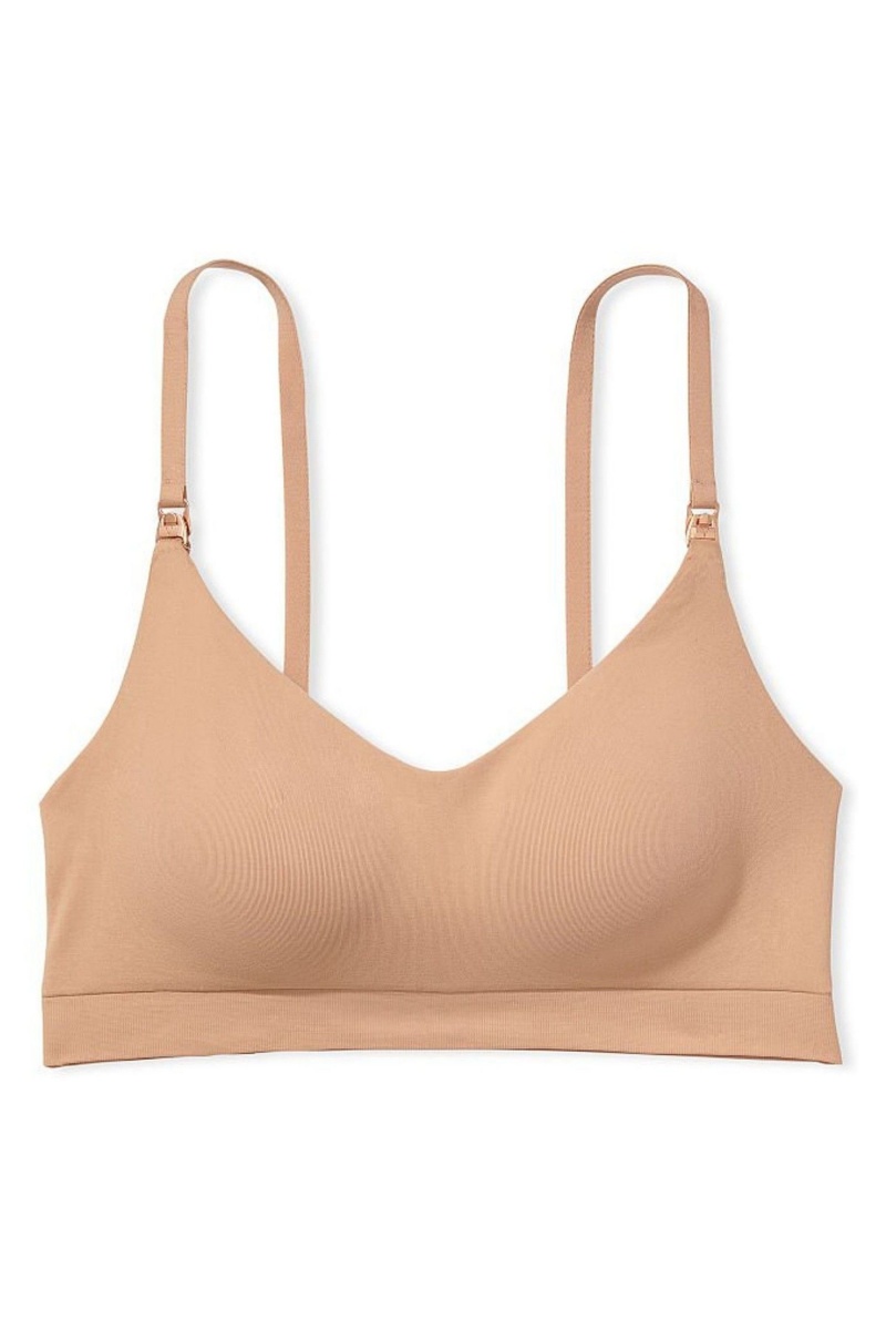 Sweet Praline Nude Victoria's Secret Non Wired Nursing Bra | 2704JZMSI