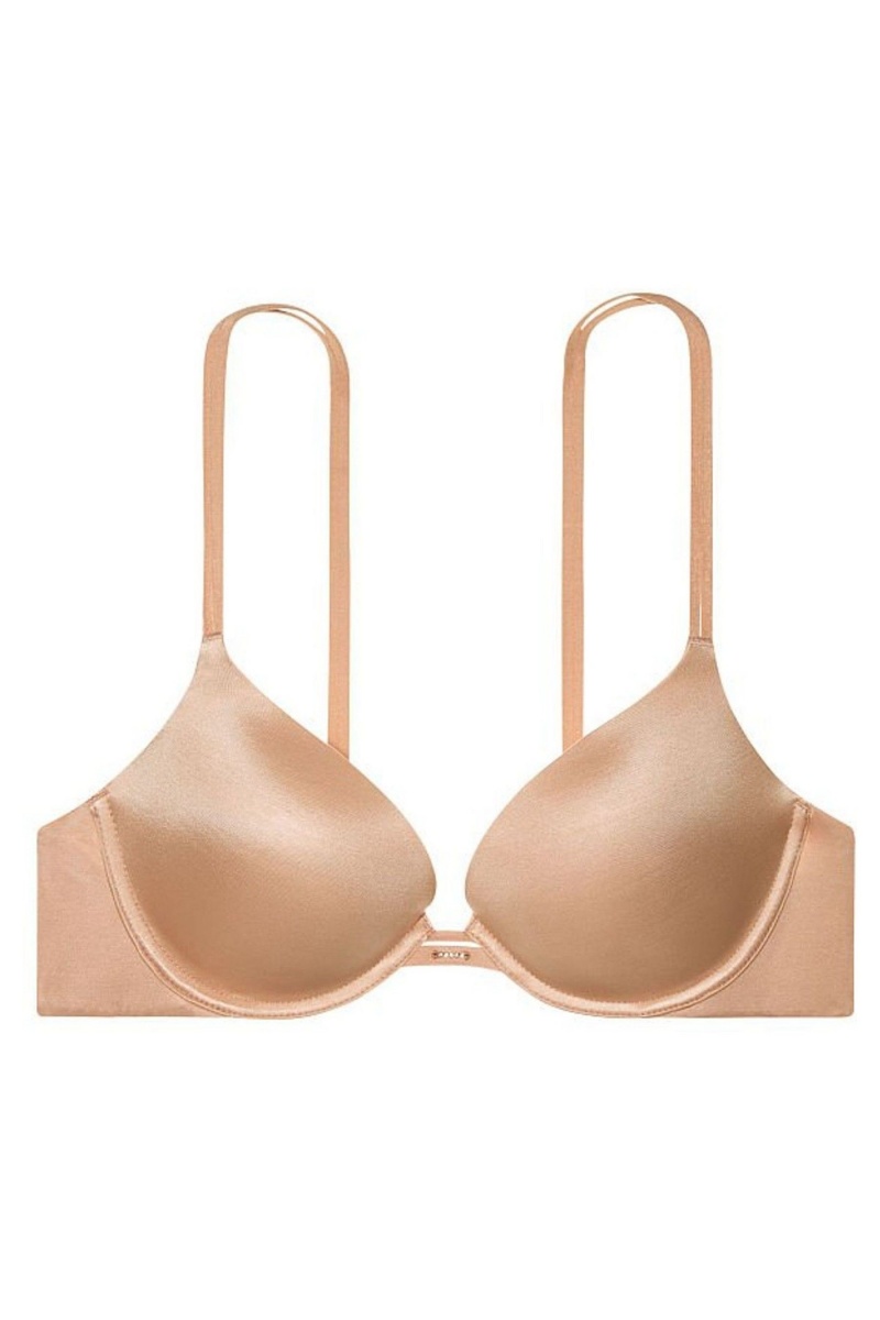 Sweet Praline Nude Victoria's Secret Very Sexy Smooth Plunge Push Up Bra | 3894GCJNM