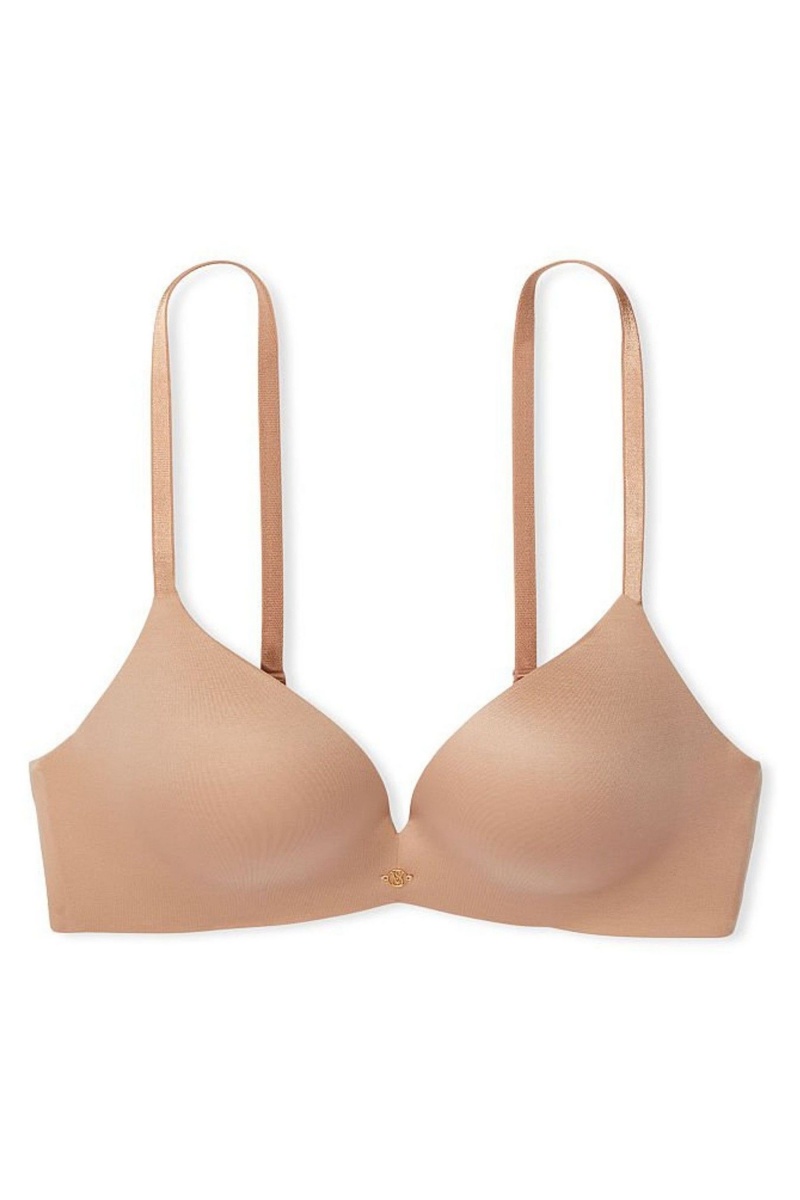 Sweet Praline Nude Victoria's Secret Very Sexy Smooth Non Wired Push Up Bra | 1960ZREOX