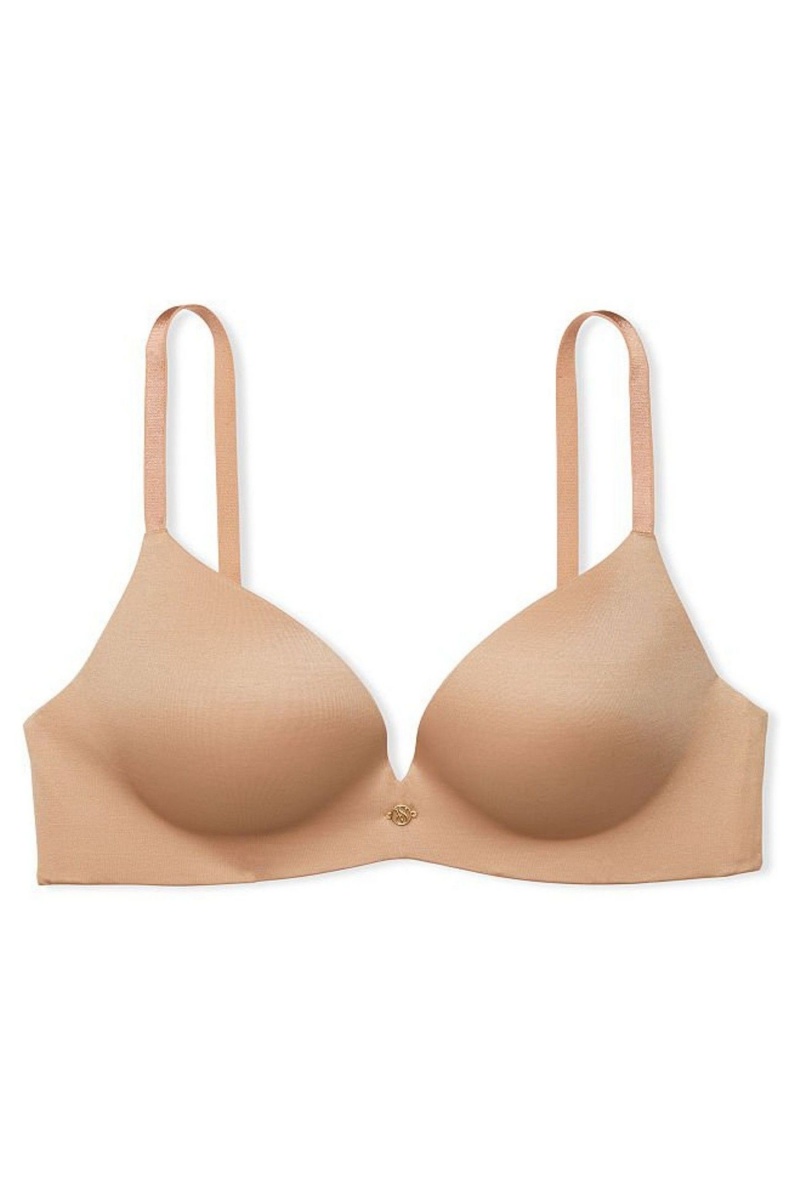 Sweet Praline Nude Victoria's Secret Very Sexy Add 2 Cups Non Wired Push Up Bra | 8253RTOFK