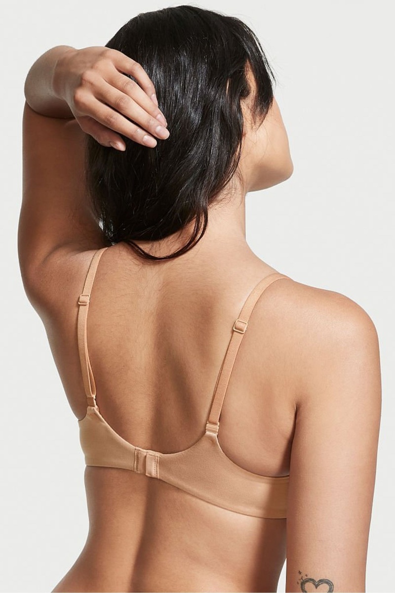 Toasted Sugar Nude Victoria's Secret Body by Victoria Smooth Lightly Lined Non Wired Bra | 6894CMDWI