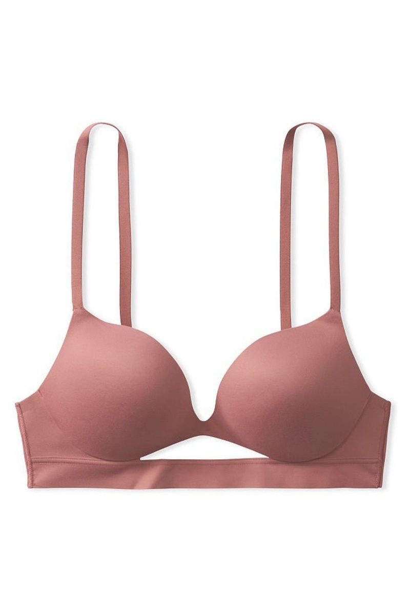 Toasted Sugar Nude Victoria's Secret Love Cloud Smooth Non Wired Push Up Bra | 4095LXFYP