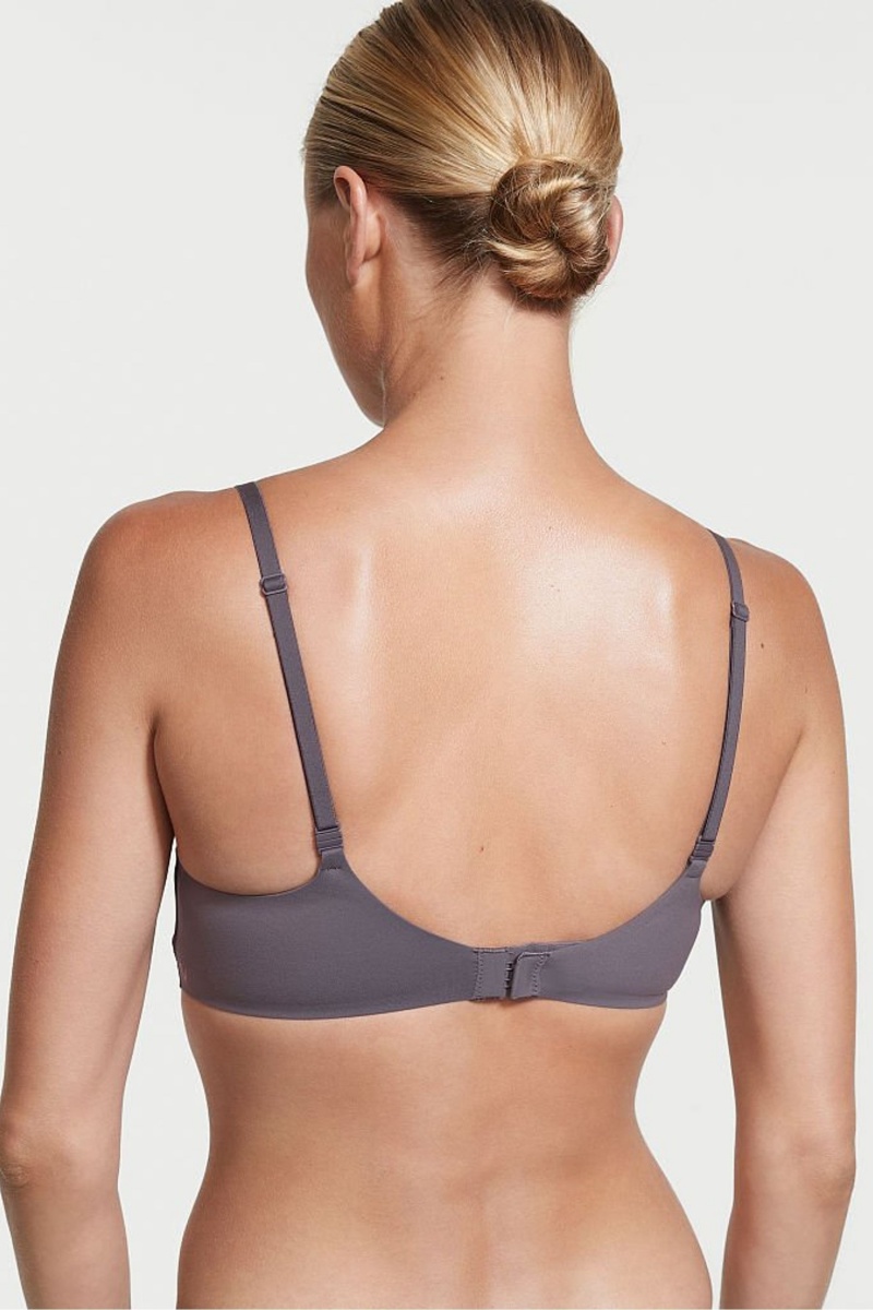 Tornado Grey Victoria's Secret Incredible Smooth Non Wired Push Up Bra | 1038HAGUD