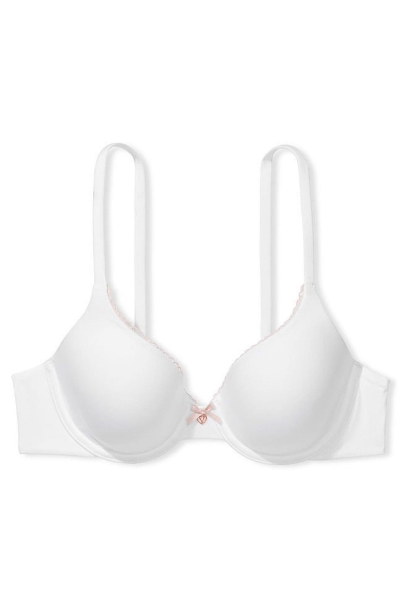 White Victoria's Secret Body by Victoria Smooth Full Cup Push Up Bra | 5613WNUIF